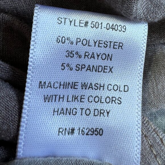 Pretty Garbage Tie Dye T-Shirt Mini Dress Purple Teal White Rouching at Side   S - Picture 8 of 8